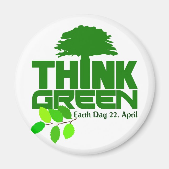 Think Green magnet (Front)