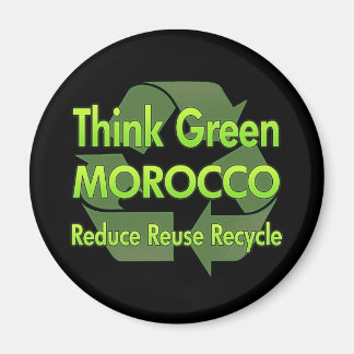 Think Green Morocco Magnet
