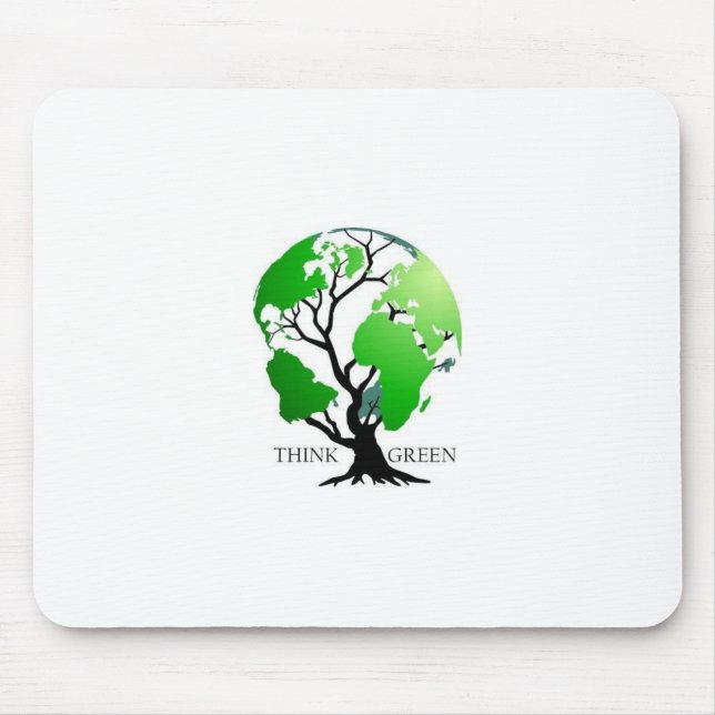 Think Green Mouse Mat (Front)