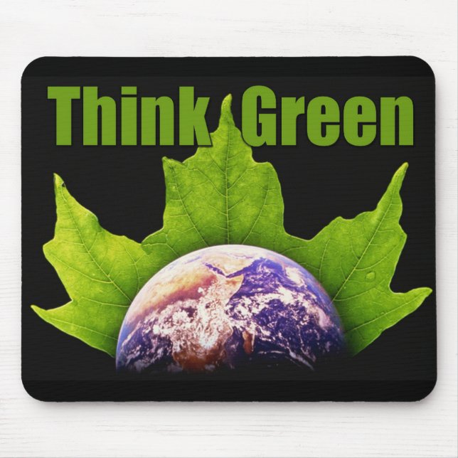 Think Green Mouse Mat (Front)