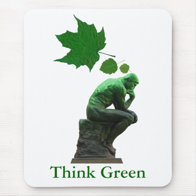 Think Green Mouse Mat (Front)
