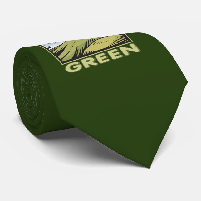 Think Green Oak Tree Environmental Tie (Rolled)