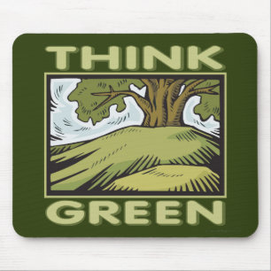 Think Green Oak Tree Mouse Mat