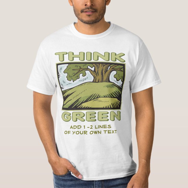 Think Green Oak Tree T-Shirt (Front)