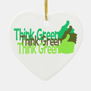 Think Green ornament - customise