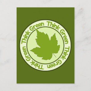 Think Green postcard - customise