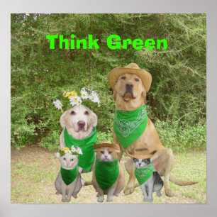 Think Green Poster