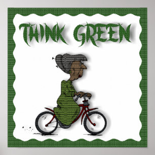 THINK Green -POSTER Poster