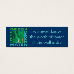 Think Green, Save Water