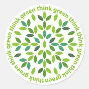 Think Green Stickers