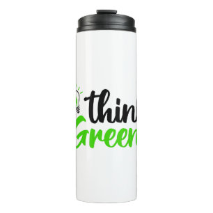 think green thermal tumbler