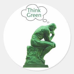Think Green Thinker Sticker