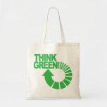 think green tote bag<br><div class="desc">and help to protect our environment!</div>