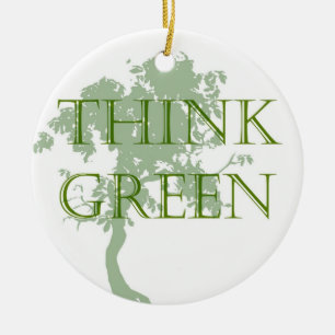 Think Green Tree Ornament