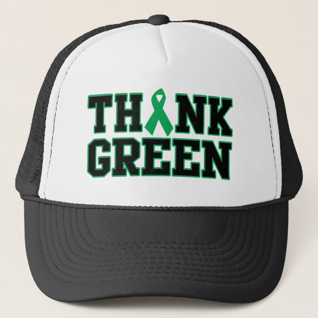 Think Green Trucker Hat (Front)