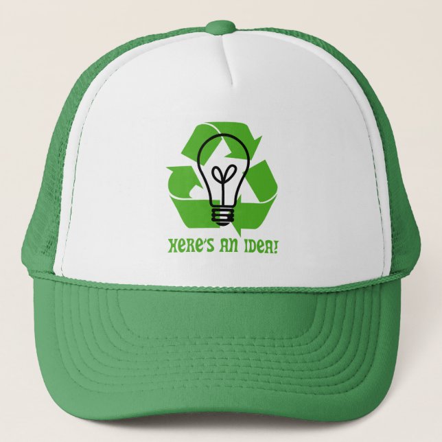 Think Green Trucker Hat (Front)