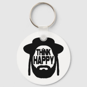 Think Happy Key Ring