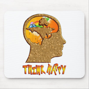 Think Happy Mouse Mat