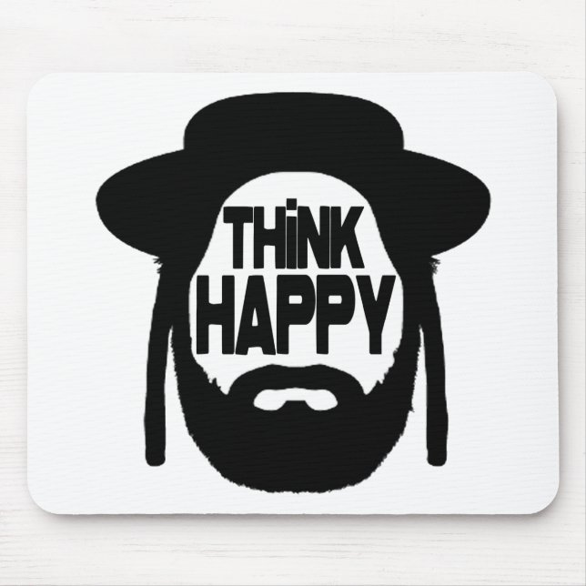 Think Happy Mouse Mat (Front)