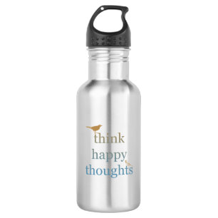 Think Happy Thoughts Birds 532 Ml Water Bottle