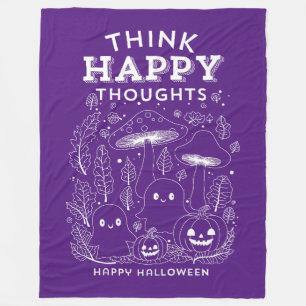 Think happy thoughts Halloween Collection Fleece Blanket