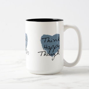 Think Happy Two-Tone Coffee Mug
