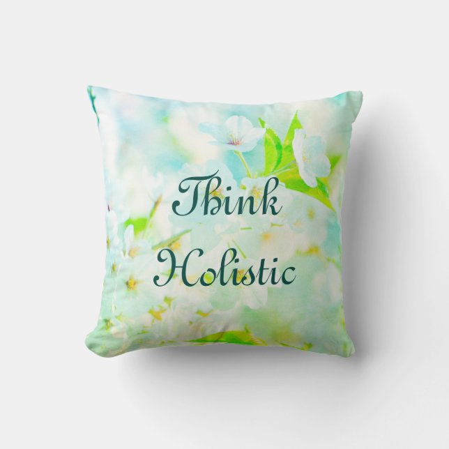 Think Holistic Spring Blossom Cushion (Front)