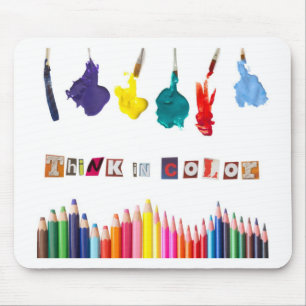 think in colour mouse mat