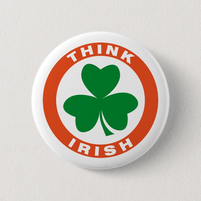Think Irish 6 Cm Round Badge (Front)
