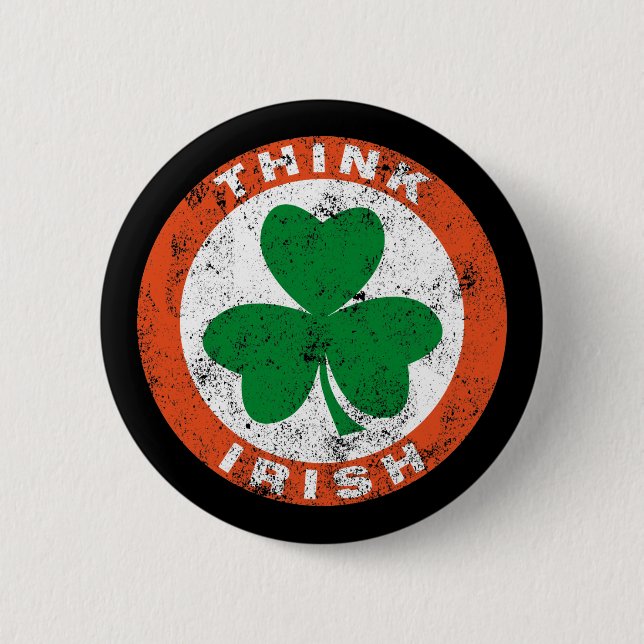 Think Irish 6 Cm Round Badge (Front)