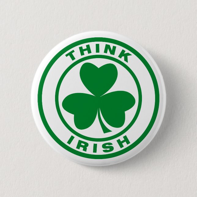Think Irish 6 Cm Round Badge (Front)