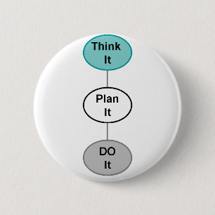 Think It 6 Cm Round Badge