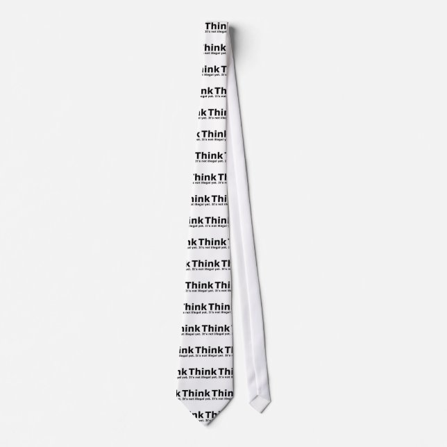 Think it's not illegal yet political gear tie (Front)