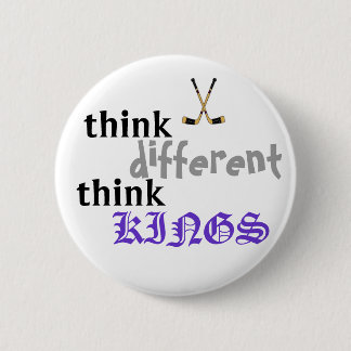 think kings 6 cm round badge