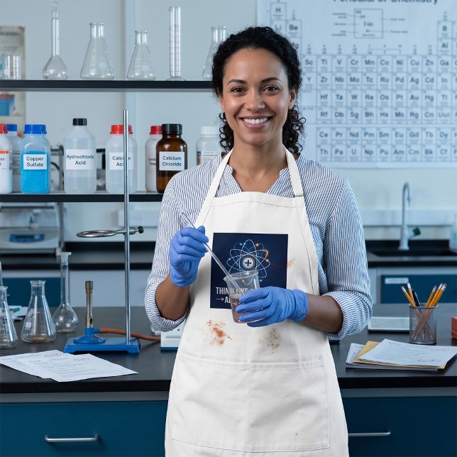 Think Like a Proton Always Positive Science Standard Apron (Creator Uploaded)