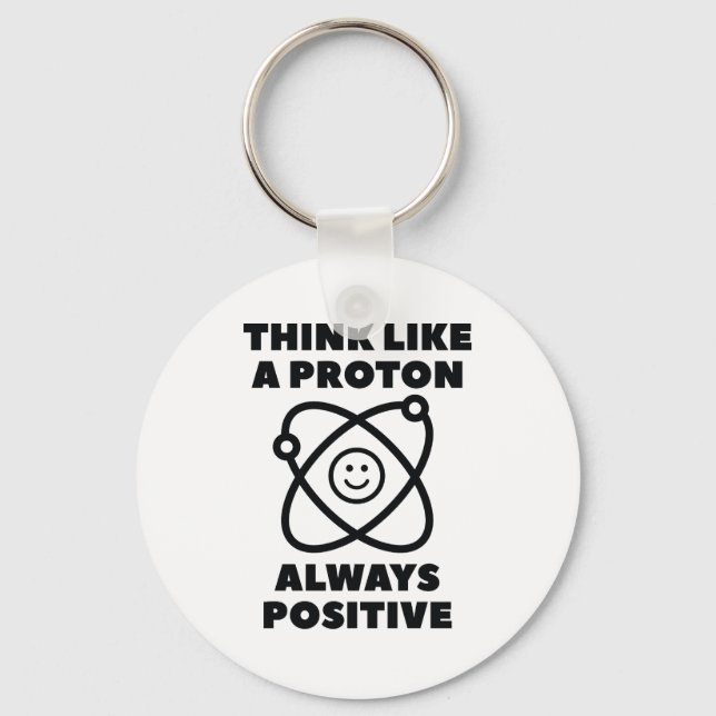 Think Like A Proton Key Ring (Front)