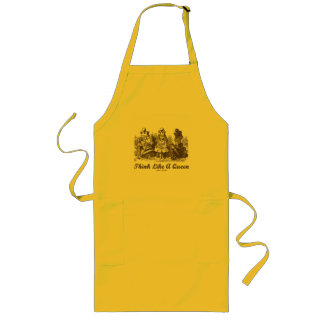 Think Like A Queen Alice White Queen Red Queen Long Apron