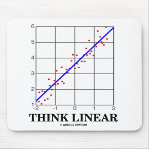 Think Linear (Linear Regression Statistics) Mouse Mat