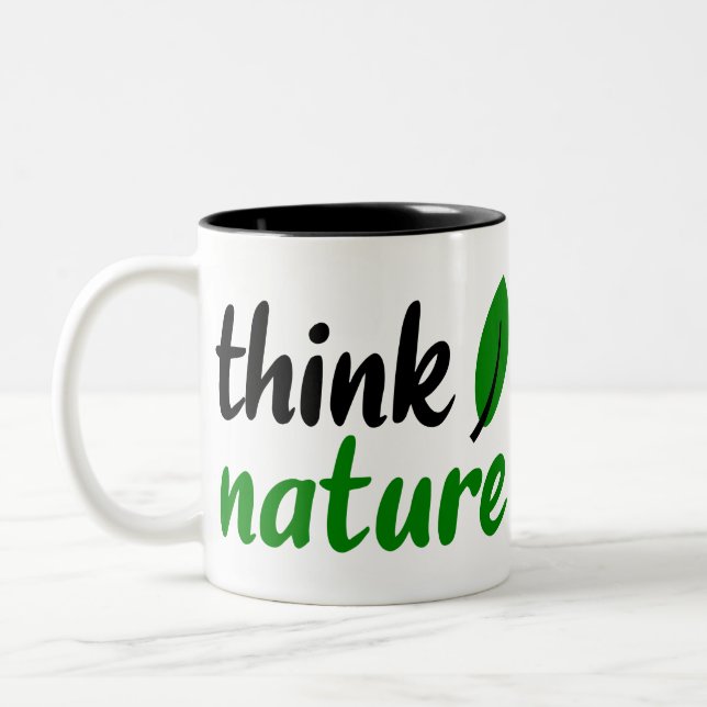 think nature Two-Tone coffee mug (Left)