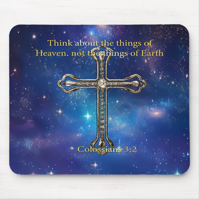 Think of Heaven Mouse Mat (Front)