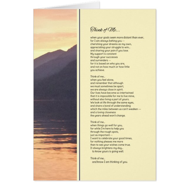 Think of Me... (Front)