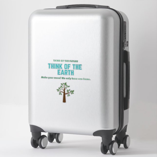 Think of the Earth save the planet stop pollution (Suitcase)