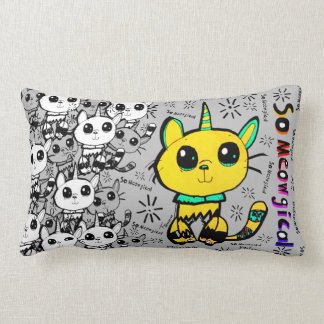 Think Olive • So Meowgical Cat Pillow by Theo