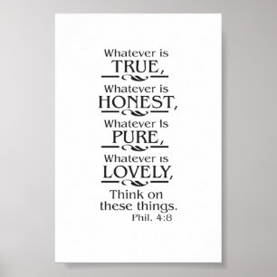 Think on these things  poster