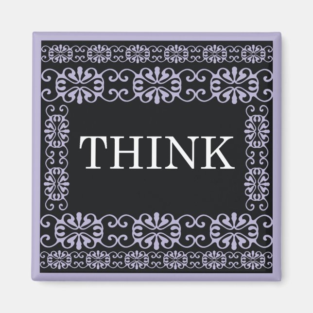 Think - One Word Quote For Motivation Magnet (Front)