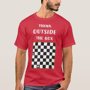 Think Outside Box Strategy Chess Game Chess Player T-Shirt