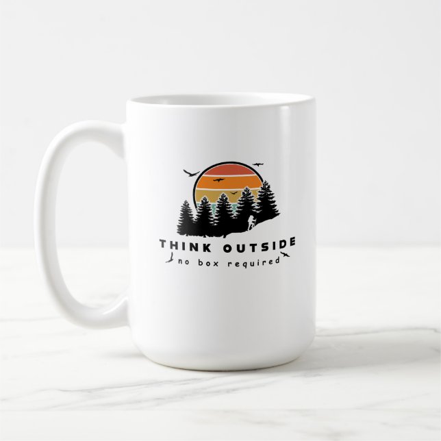 Think Outside No Box Required Coffee Mug (Left)