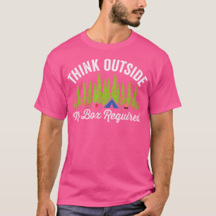 Think Outside No Box Required Outdoors Camp T-Shirt