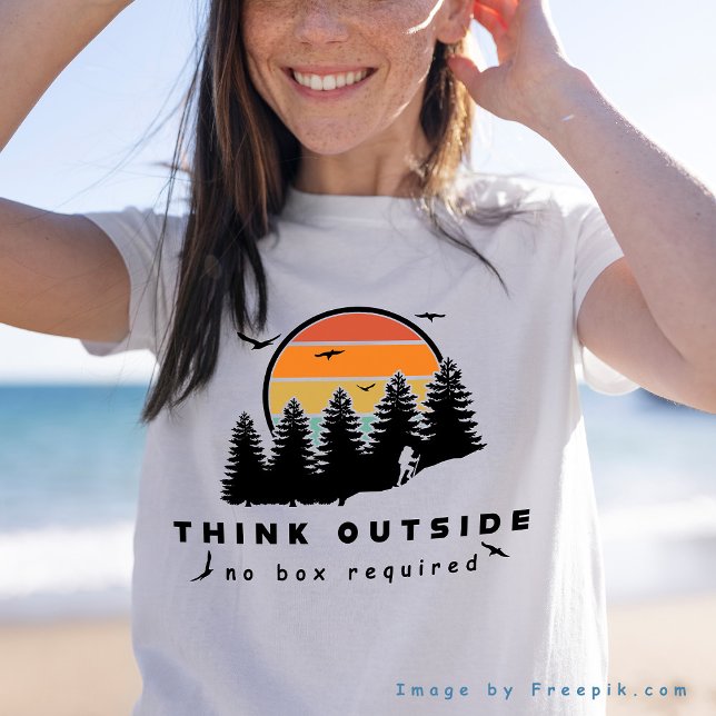 Think Outside No Box Required Tri-Blend Shirt (Creator Uploaded)