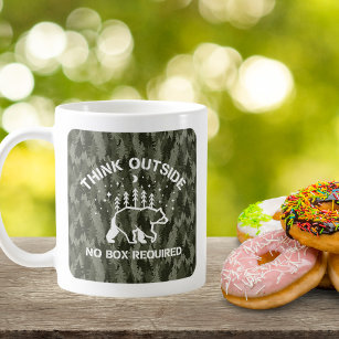 Think Outside No Box Required Wilderness Mug